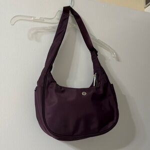 lululemon athletica Deep Plum Crescent Hobo Bag
